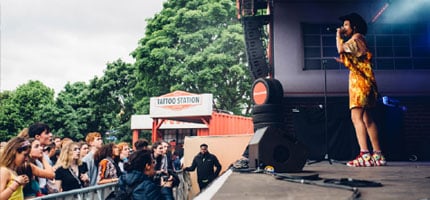 Sponsoring musical events and festivals