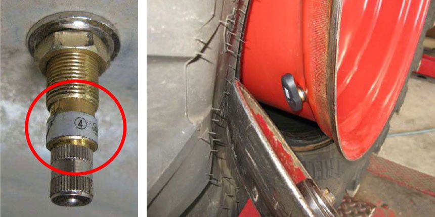 Pressure sensor installation for CTIS