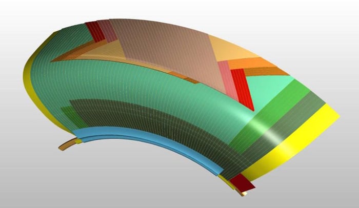 Diagram of the Maxi Traction tyre casing structure