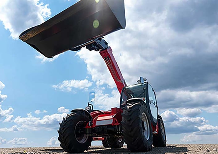 quality of the tyres = stability of a telescopic loader