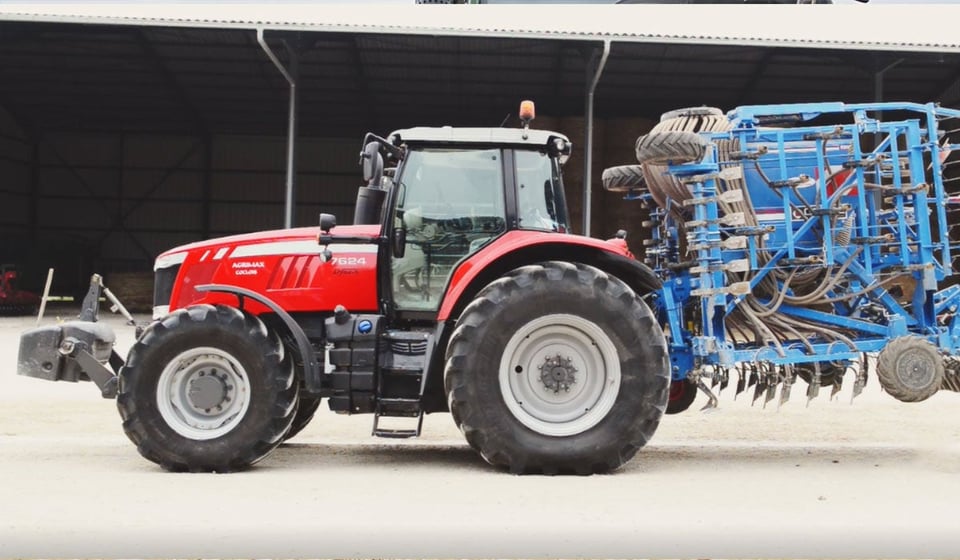 There is a greater load transfer to the rear axle when the implement is raised