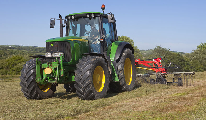 By driving over it, tyres can have a negative effect on the quality of fodder