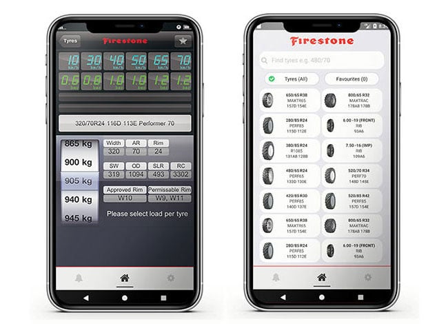 Free Firestone app to calculate pressure