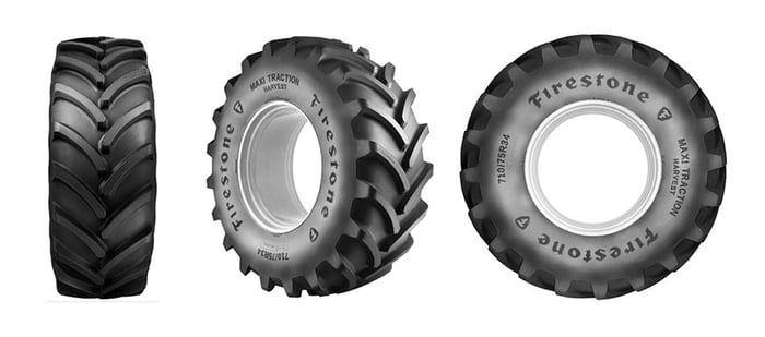 FIRESTONE’s Maxi Traction Harvest tyre
