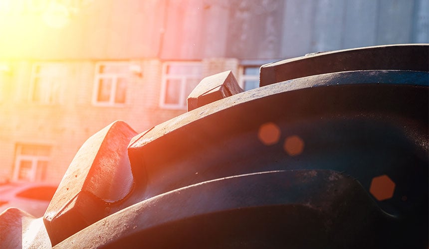 UV radiation affects the quality of the rubber