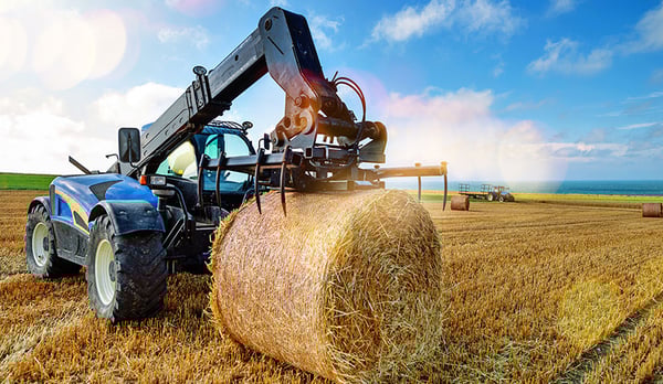 Specific tyres for telescopic handlers