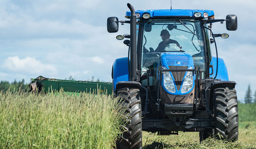 Performer 85 tyres perfectly suited to hay harvesting