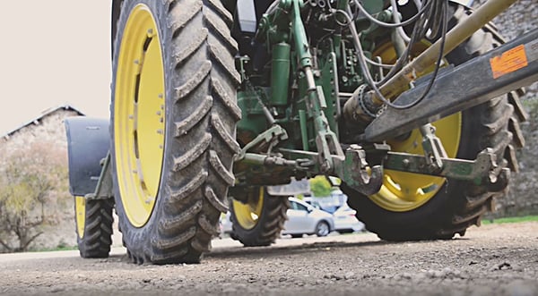 Firestone’s Performer 95, a narrow tyre for a trailed sprayer