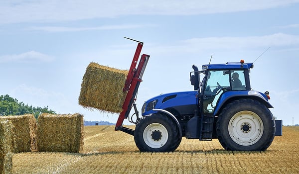 What is the impact of a front loader on my agricultural tyres?
