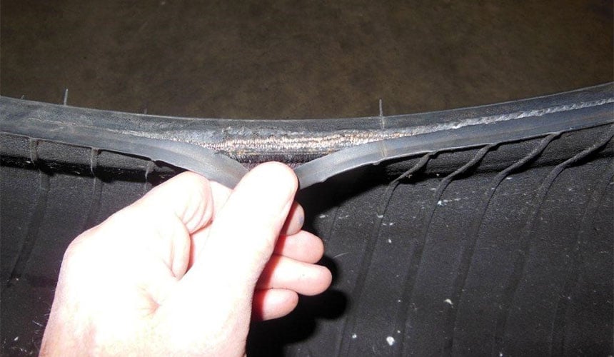 Bead cut during mounting