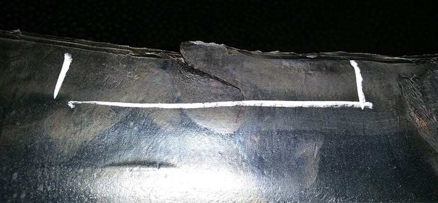 Bead cut during mounting