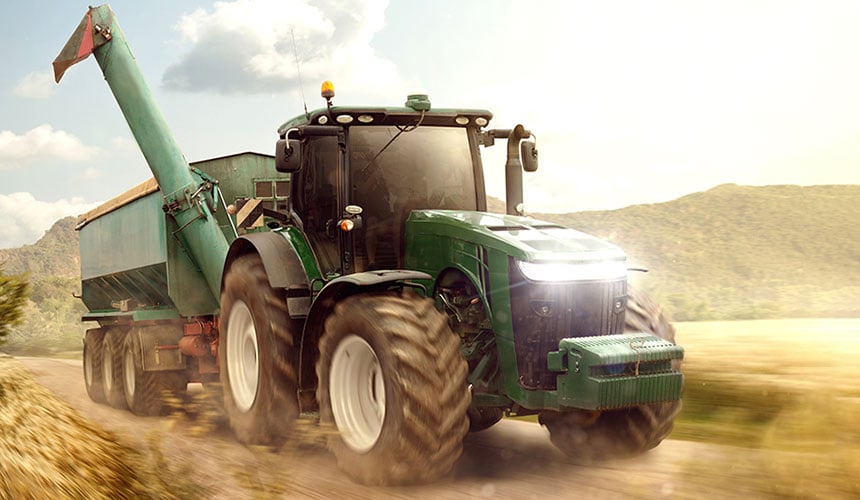 Speed has a huge impact on tractor tyre wear
